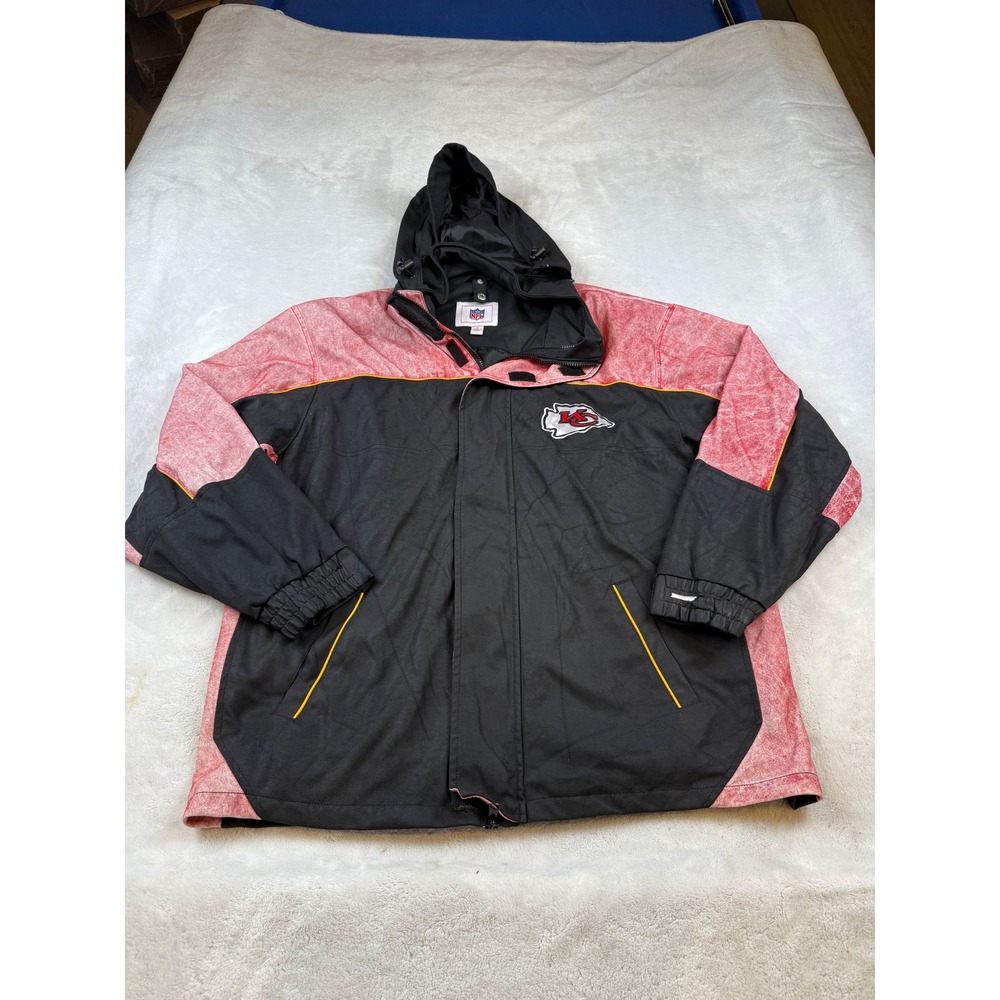 Kansas City Chiefs NFL G III Apparel Hooded Jacket Men's Size Medium‎ Black Red